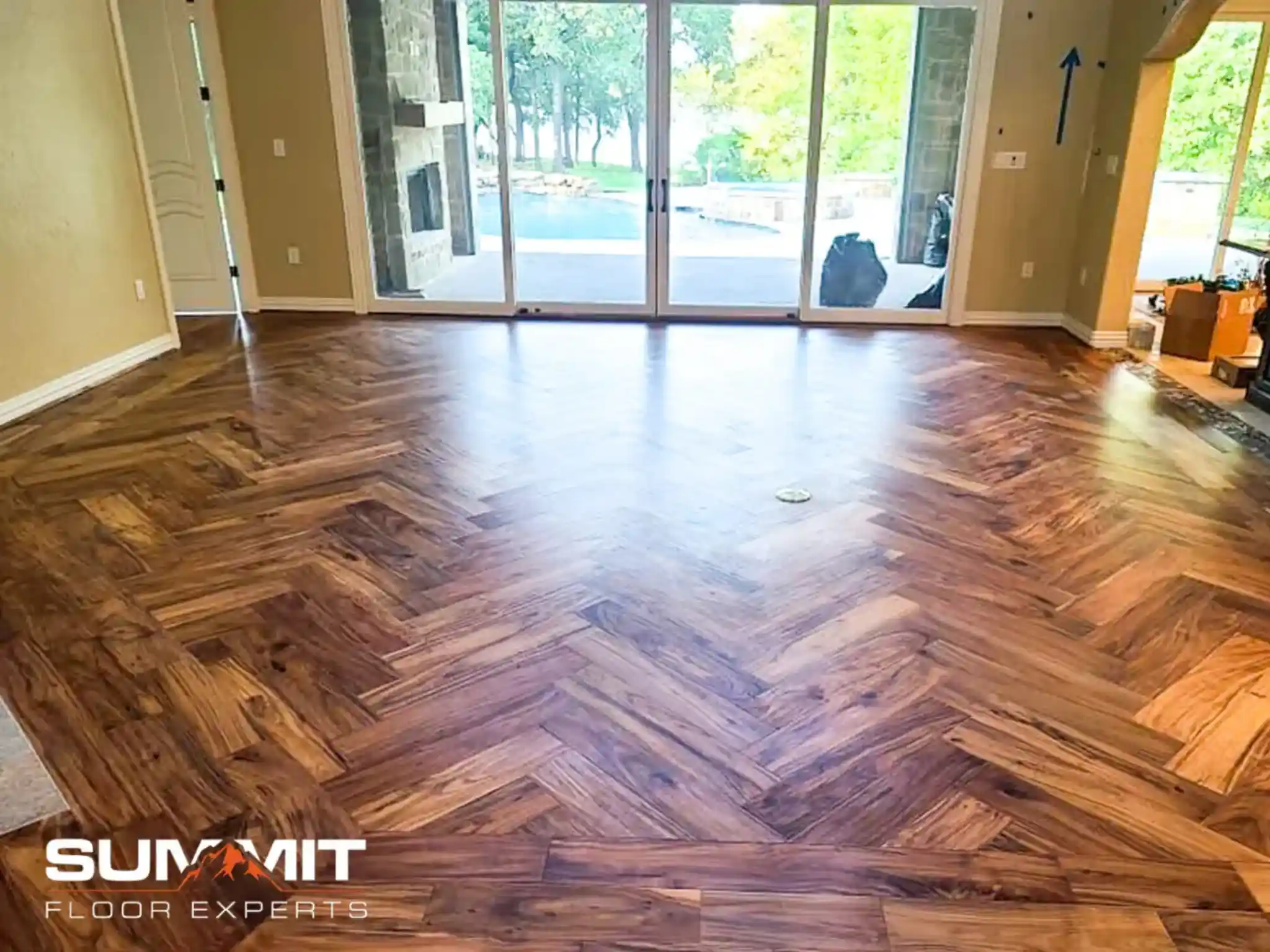 Living Room Floor Replacement in Texas